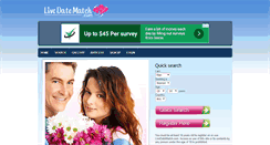 Desktop Screenshot of livedatematch.com